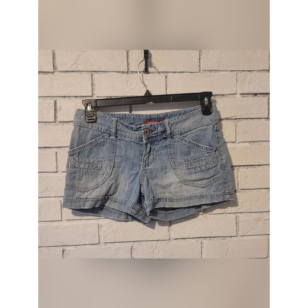 Unionbay Y2K Utility Denim Shorts - Light Wash Cotton - Size 3